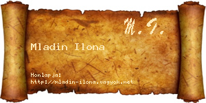 Mladin Ilona névjegykártya
